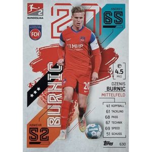 Topps Match Attax Extra 2021/22 Bundesliga Nr - 630 Dzenis Burnic