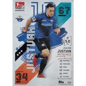 Topps Match Attax Extra 2021/22 Bundesliga Nr - 646 Julian Justivan