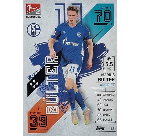 Topps Match Attax Extra 2021/22 Bundesliga Nr - 661 Marius Bülter