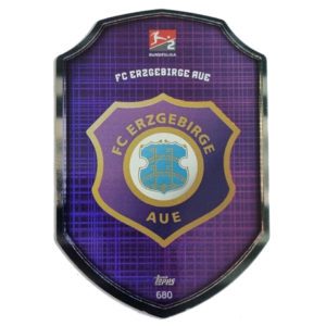 Topps Match Attax Extra 2021/22 Bundesliga Nr - 680 Erzgebirge Aue CLUB LOGO
