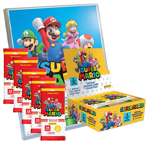 Panini Super Mario Trading Cards - Mega Bundle Mittel