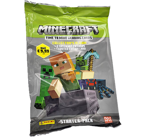 Panini Minecraft 2 Trading Cards Time To Mine - 1 x Starter-Pack