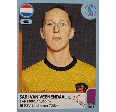 Panini Frauen EM 2022 Sticker - Nr 200 Sari Van Veenendaal