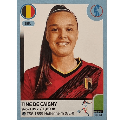 Panini Frauen EM 2022 Sticker - Nr 343 Tine de Caigny
