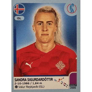 Panini Frauen EM 2022 Sticker - Nr 347 Sandra Sigurdardottir