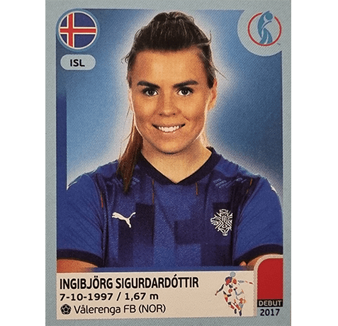 Panini Frauen EM 2022 Sticker - Nr 351 Ingibjörg Sigurdadottir