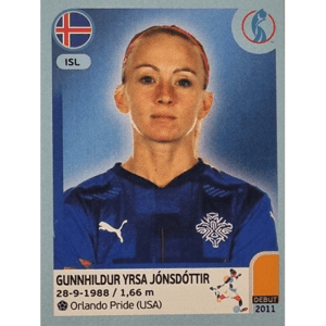 Panini Frauen EM 2022 Sticker - Nr 356 Gunnhildur Yrsa Jonsdottir
