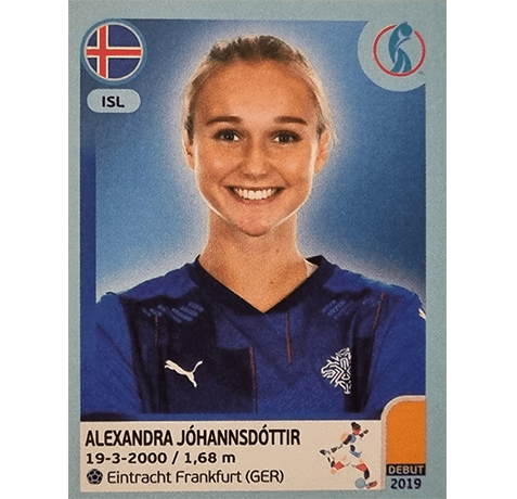Panini Frauen EM 2022 Sticker - Nr 359 Alexandra Johannsdottir