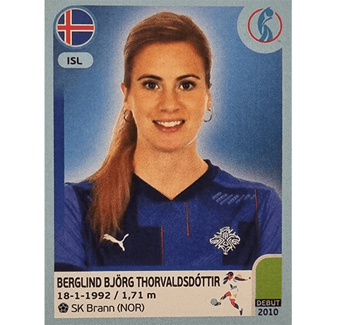 Panini Frauen EM 2022 Sticker - Nr 361 Berglind Björg Thorvaldsdottir