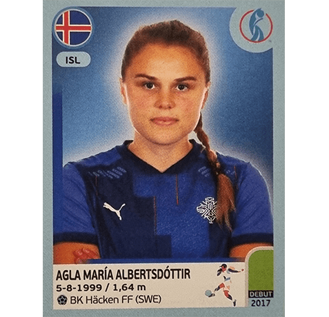 Panini Frauen EM 2022 Sticker - Nr 362 Agla Maria Albertsdottir
