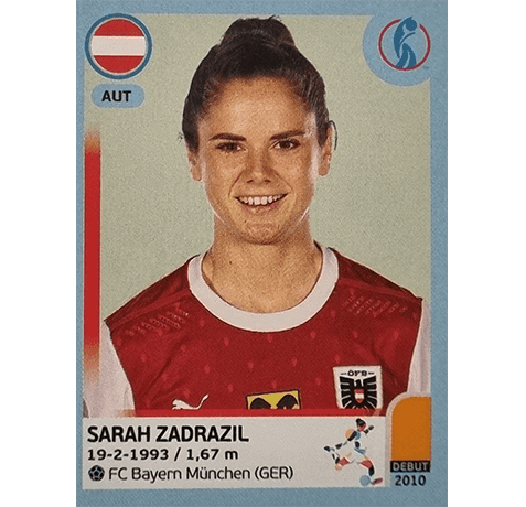 Panini Frauen EM 2022 Sticker - Nr 065 Sarah Zadrazil
