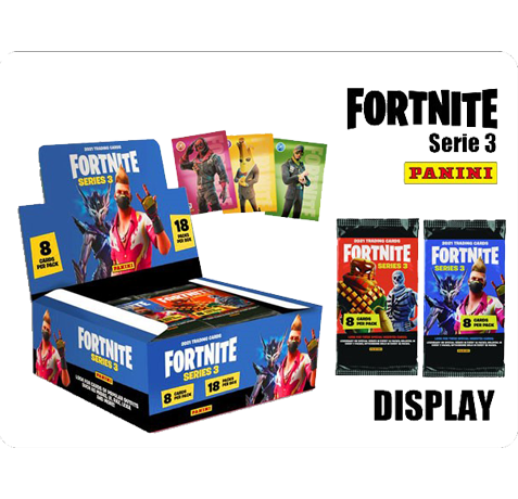 Panini Fortnite Series 3 Trading Card Game - Display