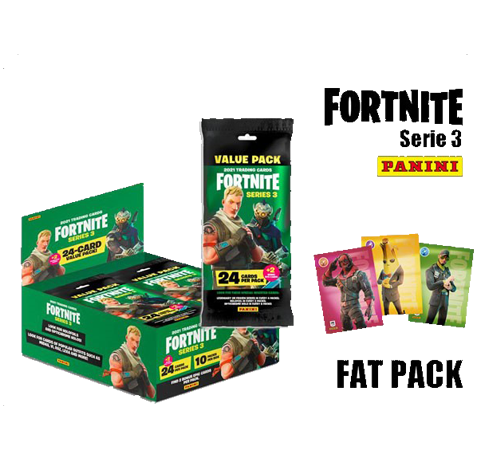 Panini Fortnite Series 3 Trading Card Game - Fatpack Display