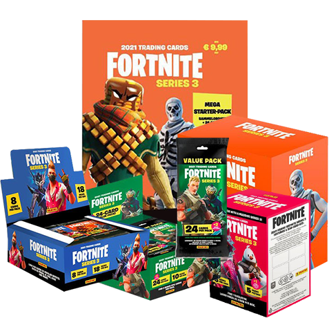 Panini Fortnite Series 3 Trading Card Game - Mega Bundle Groß