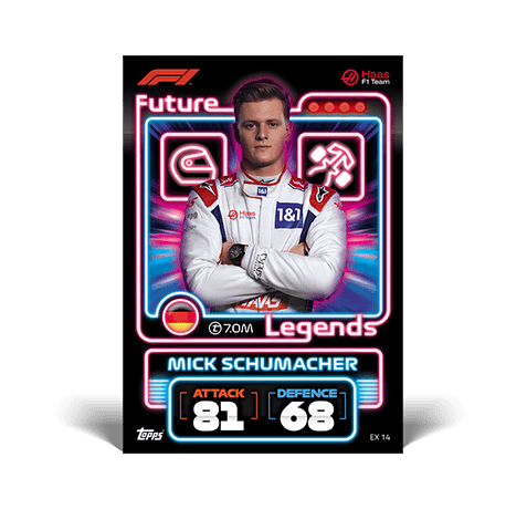 Topps Formula 1 Turbo Attax 2022 Trading Cards - EX 14 Mick Schumacher