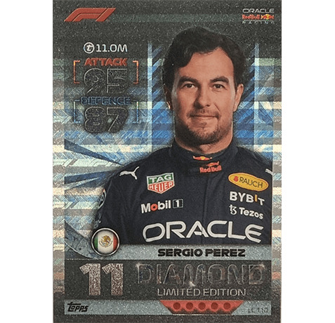 Topps Formula 1 Turbo Attax 2022 Trading Cards - LE 11D Diamoond Sergio Perez