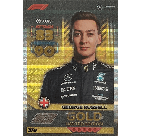 Topps Formula 1 Turbo Attax 2022 Trading Cards - LE 14G Gold George Russell