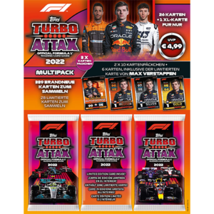 Topps Formula 1 Turbo Attax 2022 Trading Cards - 1x Multipack Orange