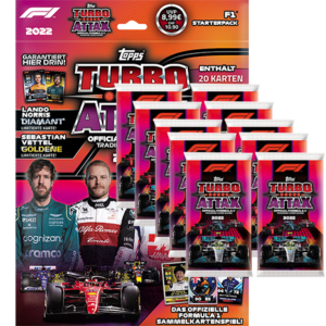 Topps Formula 1 Turbo Attax 2022 Trading Cards - 1x Starterpack 10x Booster