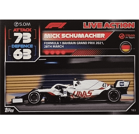 Topps Formula 1 Turbo Attax 2022 Trading Cards Nr 183