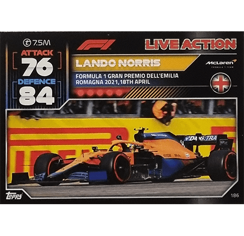 Topps Formula 1 Turbo Attax 2022 Trading Cards Nr 186