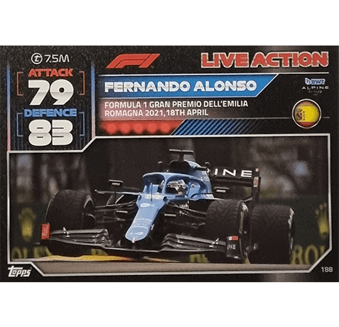 Topps Formula 1 Turbo Attax 2022 Trading Cards Nr 188