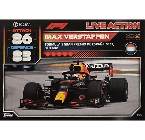 Topps Formula 1 Turbo Attax 2022 Trading Cards Nr 190