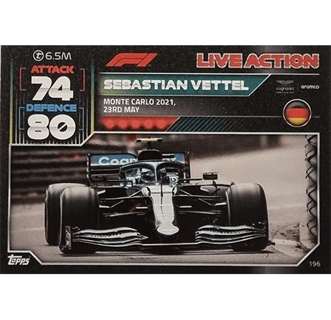 Topps Formula 1 Turbo Attax 2022 Trading Cards Nr 196