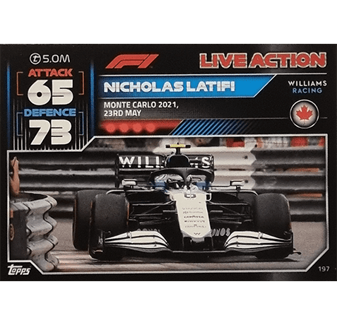 Topps Formula 1 Turbo Attax 2022 Trading Cards Nr 197
