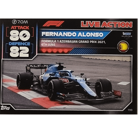 Topps Formula 1 Turbo Attax 2022 Trading Cards Nr 199
