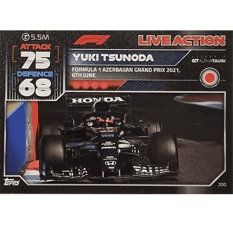 Topps Formula 1 Turbo Attax 2022 Trading Cards Nr 200