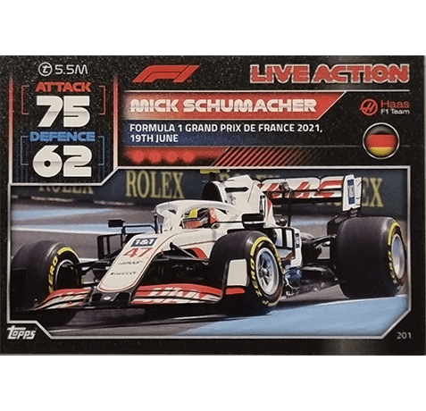 Topps Formula 1 Turbo Attax 2022 Trading Cards Nr 201