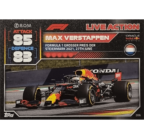 Topps Formula 1 Turbo Attax 2022 Trading Cards Nr 206