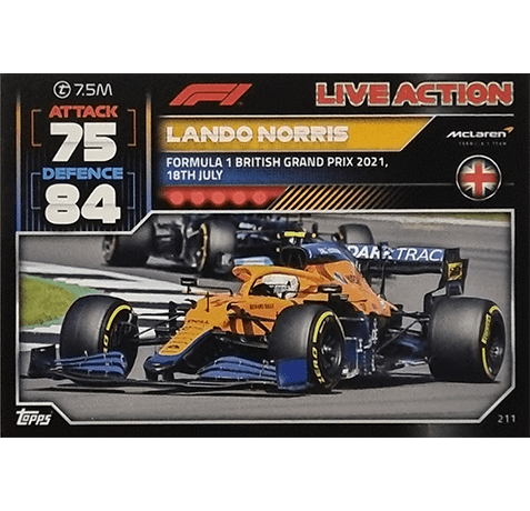 Topps Formula 1 Turbo Attax 2022 Trading Cards Nr 211