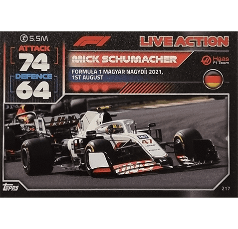 Topps Formula 1 Turbo Attax 2022 Trading Cards Nr 217