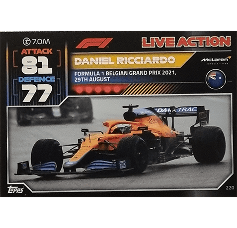 Topps Formula 1 Turbo Attax 2022 Trading Cards Nr 220