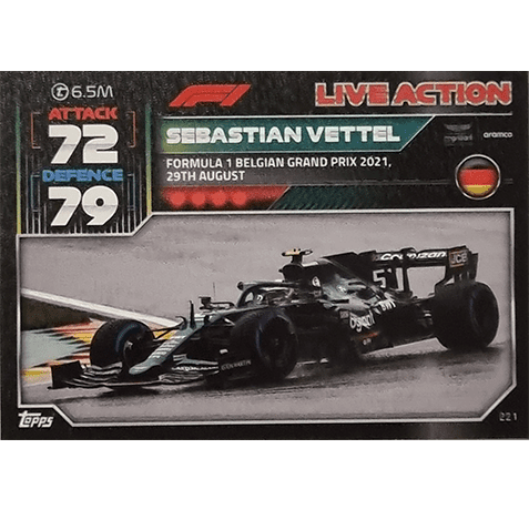 Topps Formula 1 Turbo Attax 2022 Trading Cards Nr 221