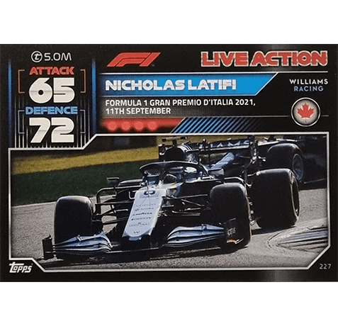 Topps Formula 1 Turbo Attax 2022 Trading Cards Nr 227