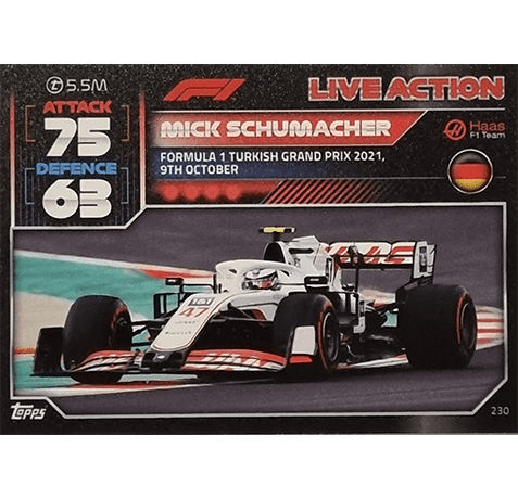 Topps Formula 1 Turbo Attax 2022 Trading Cards Nr 230