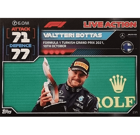 Topps Formula 1 Turbo Attax 2022 Trading Cards Nr 231