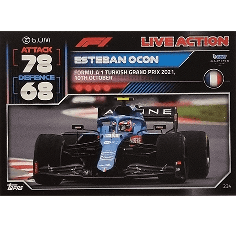 Topps Formula 1 Turbo Attax 2022 Trading Cards Nr 234