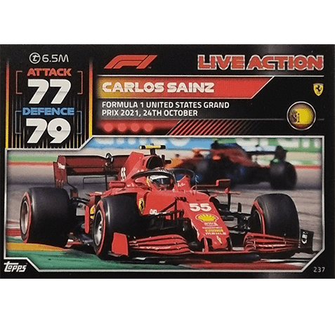 Topps Formula 1 Turbo Attax 2022 Trading Cards Nr 237