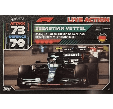 Topps Formula 1 Turbo Attax 2022 Trading Cards Nr 242