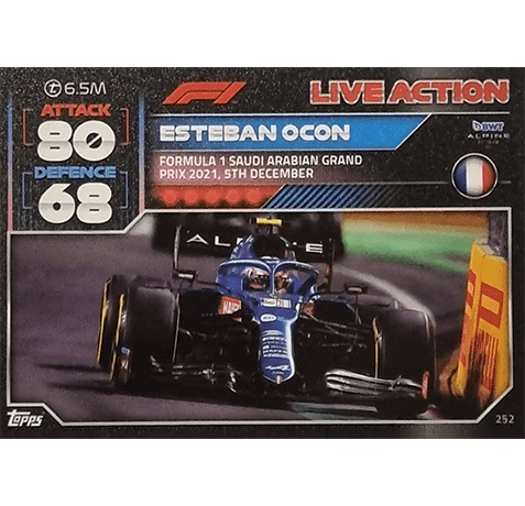 Topps Formula 1 Turbo Attax 2022 Trading Cards Nr 252