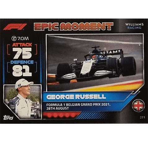 Topps Formula 1 Turbo Attax 2022 Trading Cards Nr 271