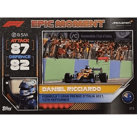 Topps Formula 1 Turbo Attax 2022 Trading Cards Nr 273
