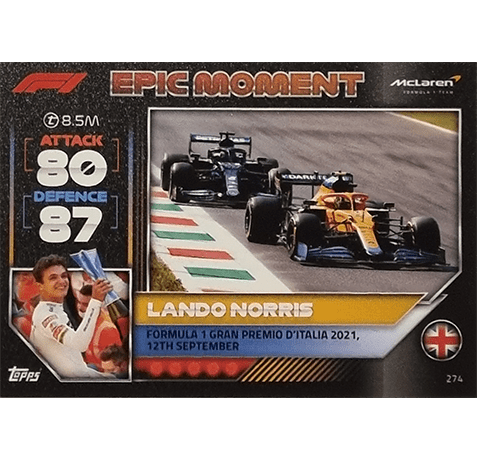 Topps Formula 1 Turbo Attax 2022 Trading Cards Nr 274