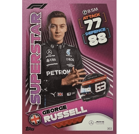 Topps Formula 1 Turbo Attax 2022 Trading Cards Nr 302 Violett