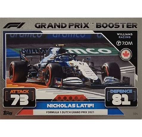 Topps Formula 1 Turbo Attax 2022 Trading Cards Nr 324