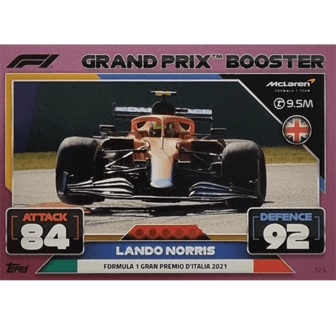 Topps Formula 1 Turbo Attax 2022 Trading Cards Nr 325 Violett